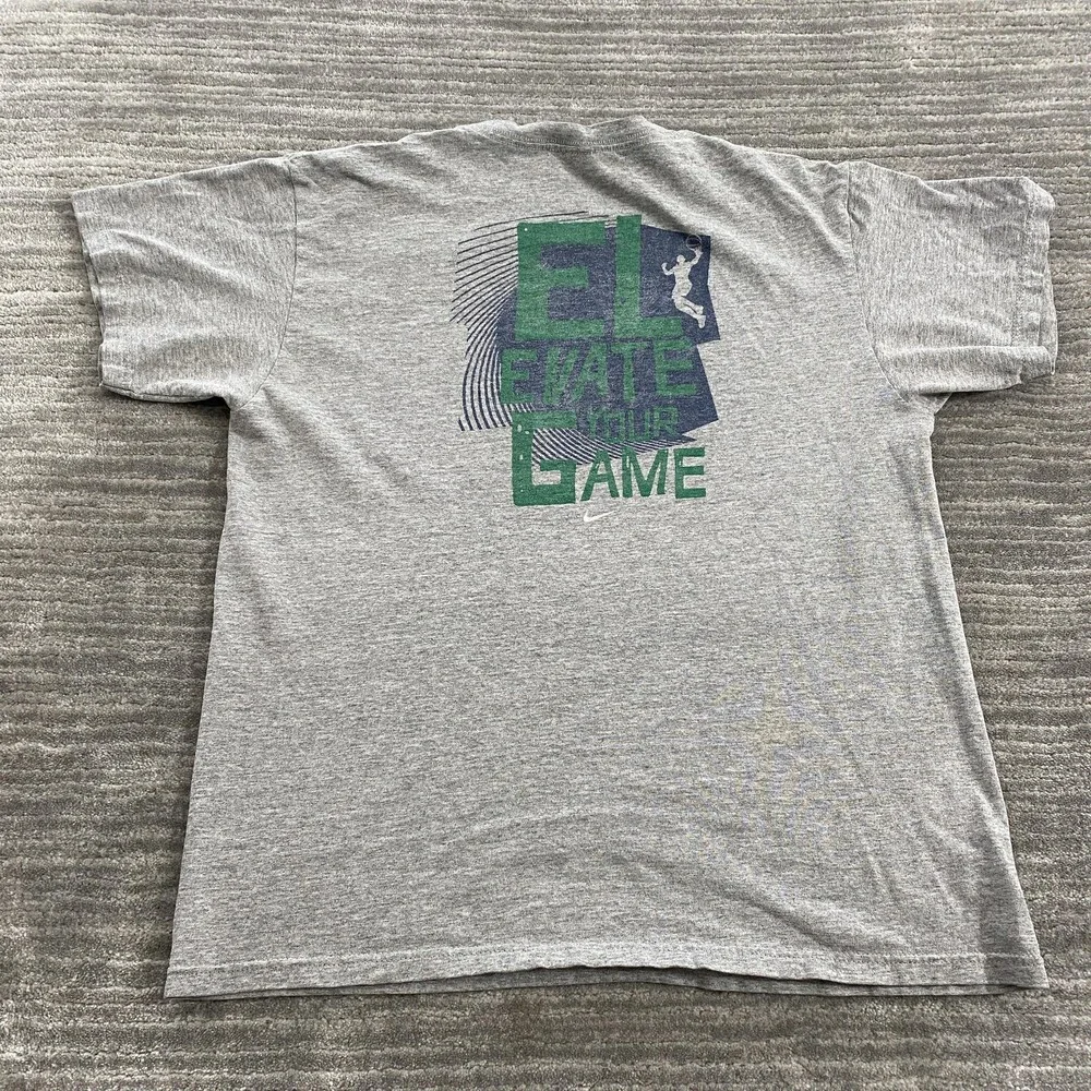 Vintage Nike Shirt Youth XL Gray 10 Feet High & Rising Made USA Basketball 90s
